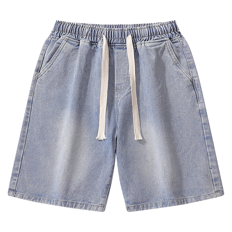 Multicolor denim shorts-D63