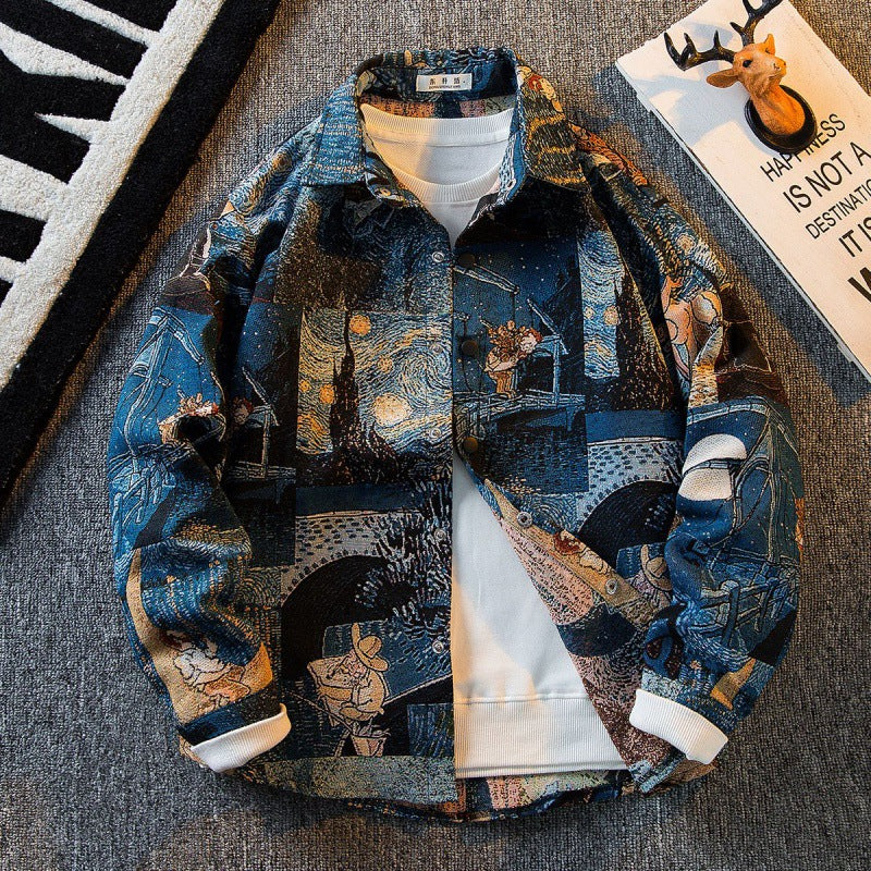 Retro shirt jacket-D460