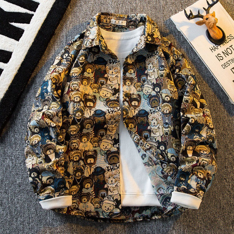 Retro shirt jacket-D460