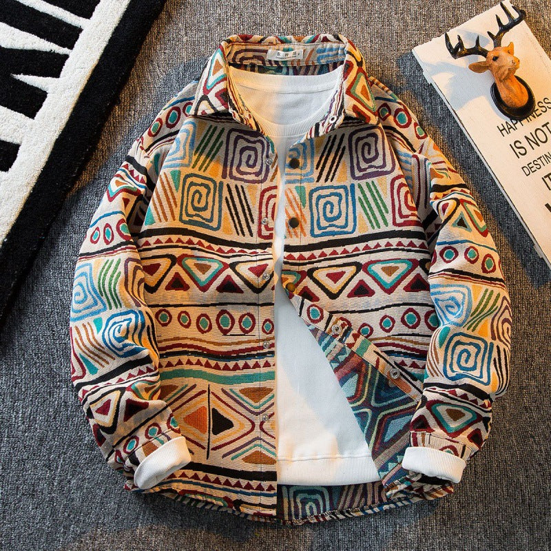 Retro shirt jacket-D460
