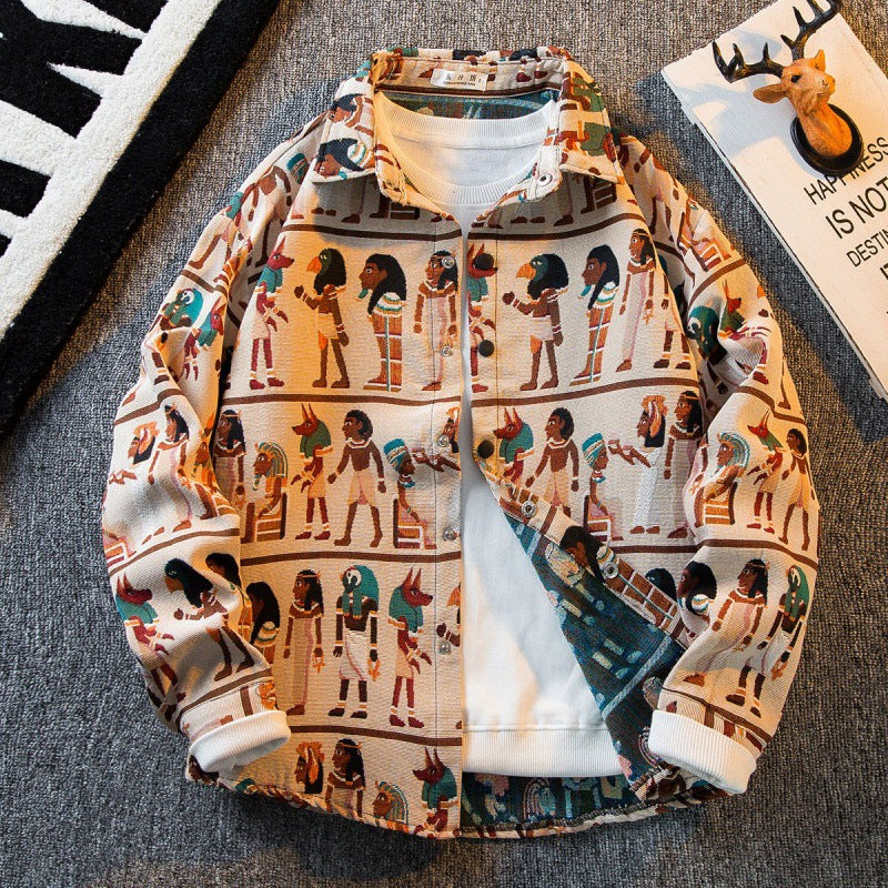 Retro shirt jacket-D460