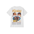 Letter print cartoon TEE-D398