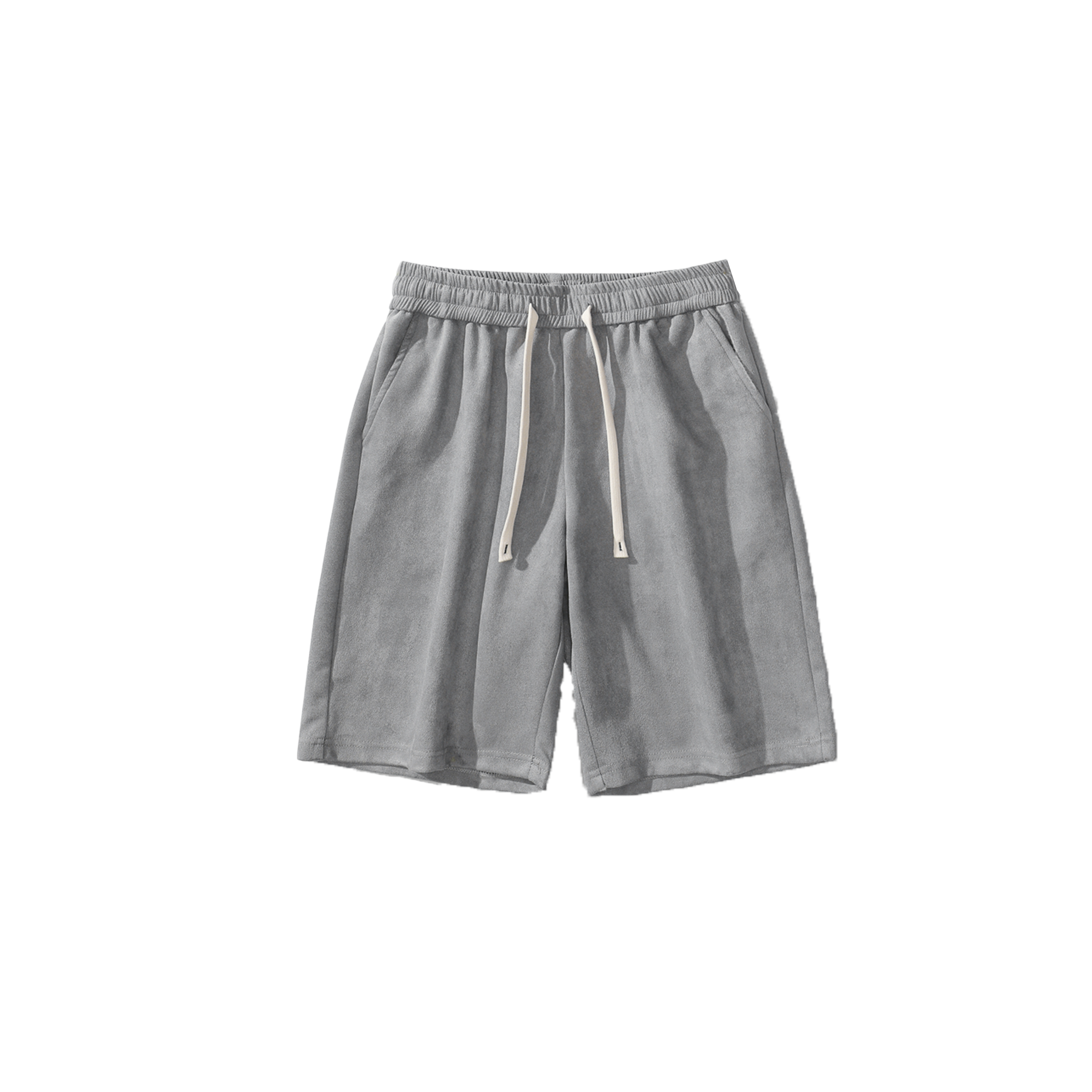 Solid color drawstring shorts-D7