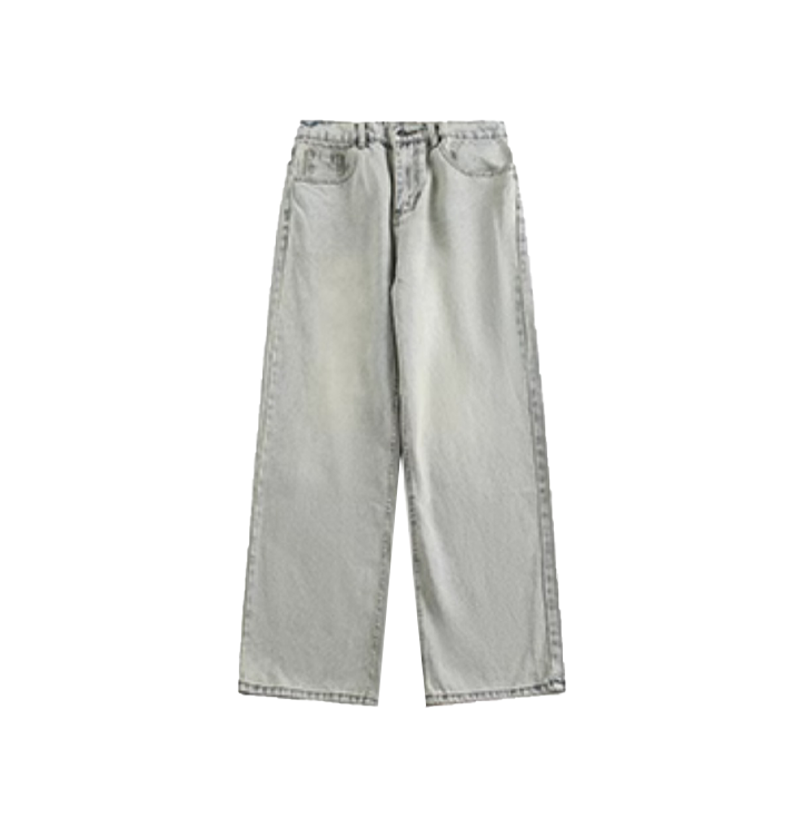 Vintage washed jeans-D866