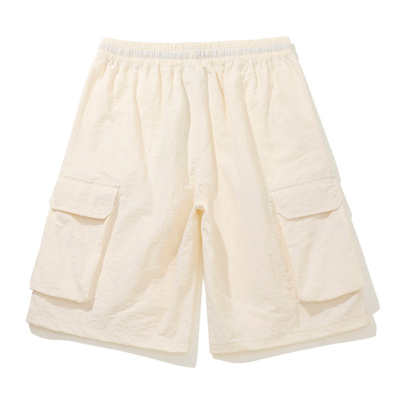 Multi-pocket shorts-D109