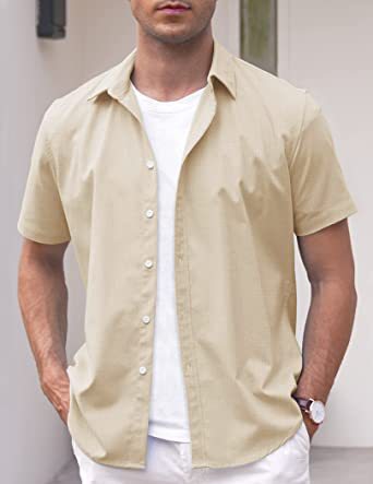 Solid color commuter shirt-D187