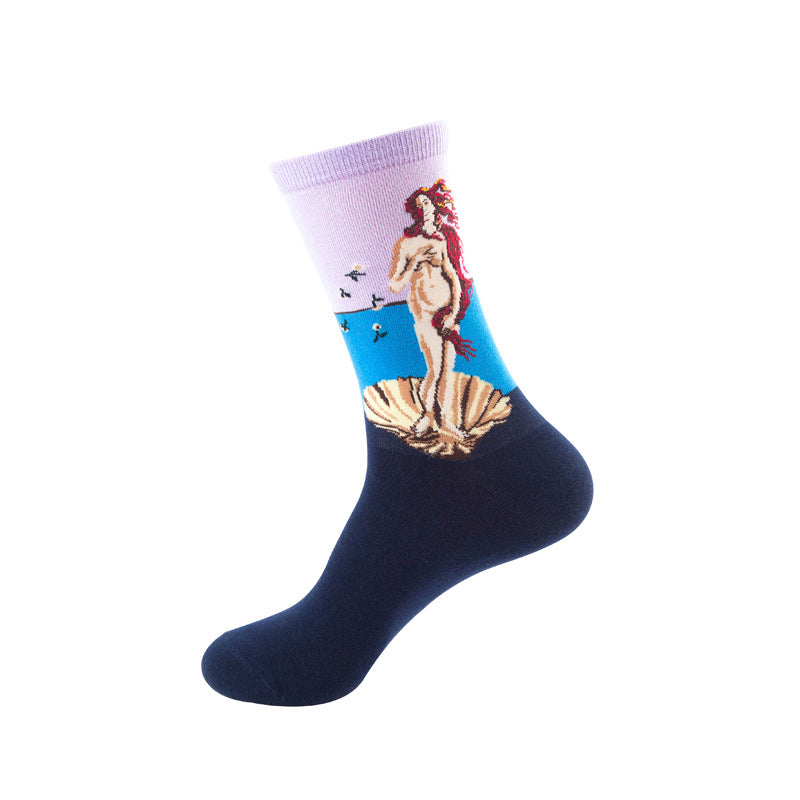 Cartoon mid-tube socks-D236