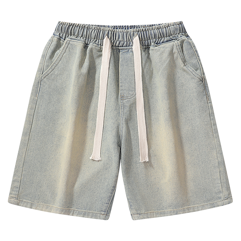 Multicolor denim shorts-D63