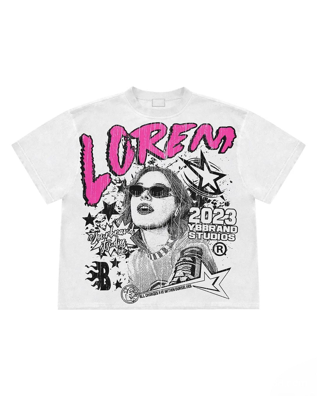 Oversized logo Tee-D606