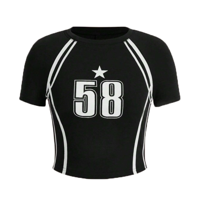 "Number 58"short TEE-D34
