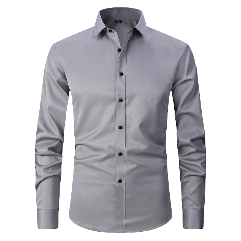 slim fit simple shirt-D190