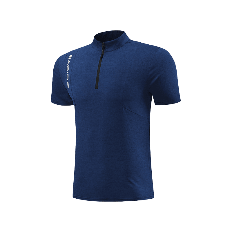 Stand-up collar sports short sleeves-D868