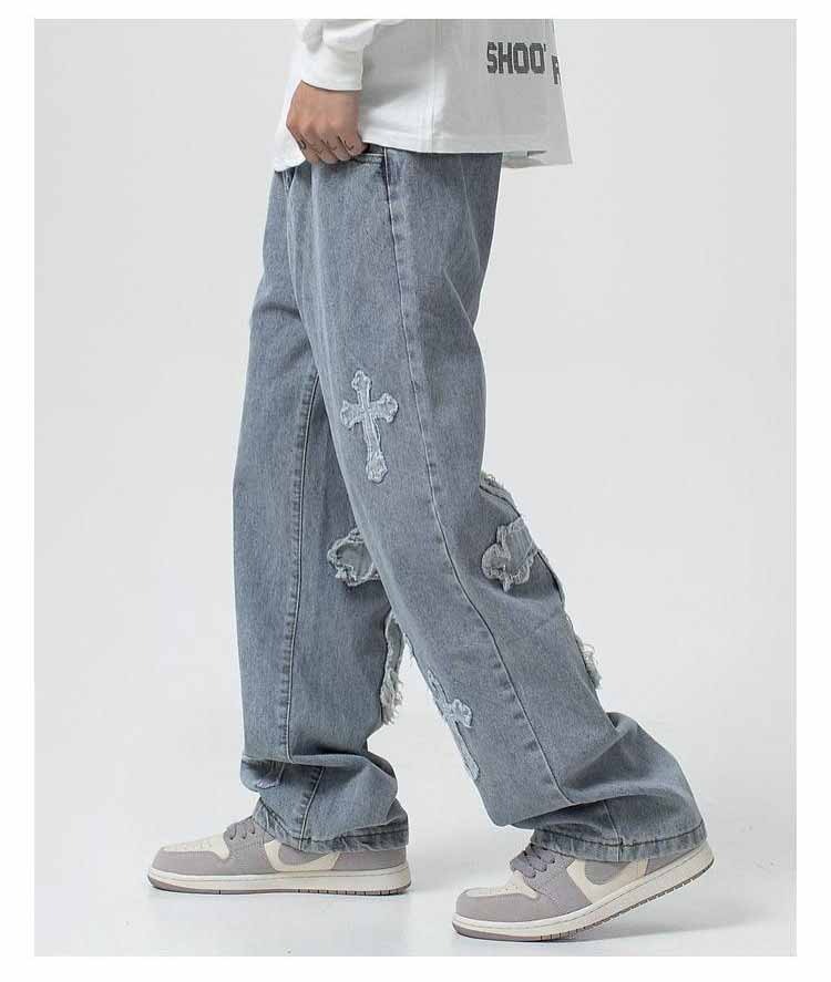 Cross patch jeans-D673