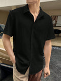 Solid color casual shirt-D599