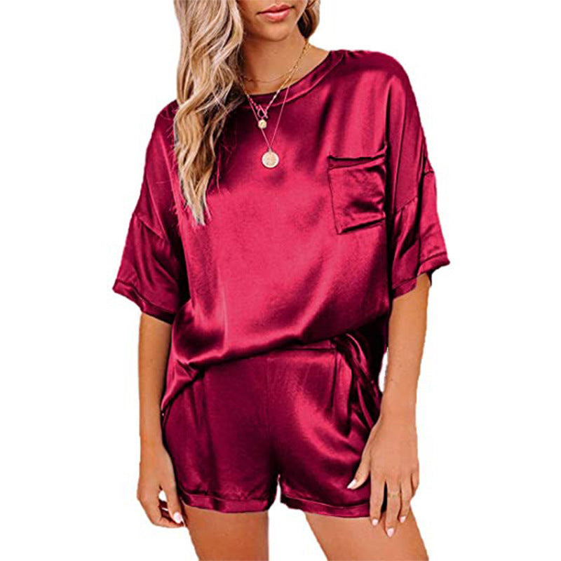 Solid color chiffon suit-D270