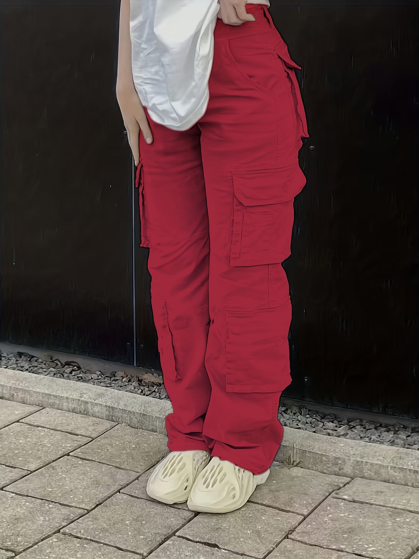 High-waisted overalls-D168