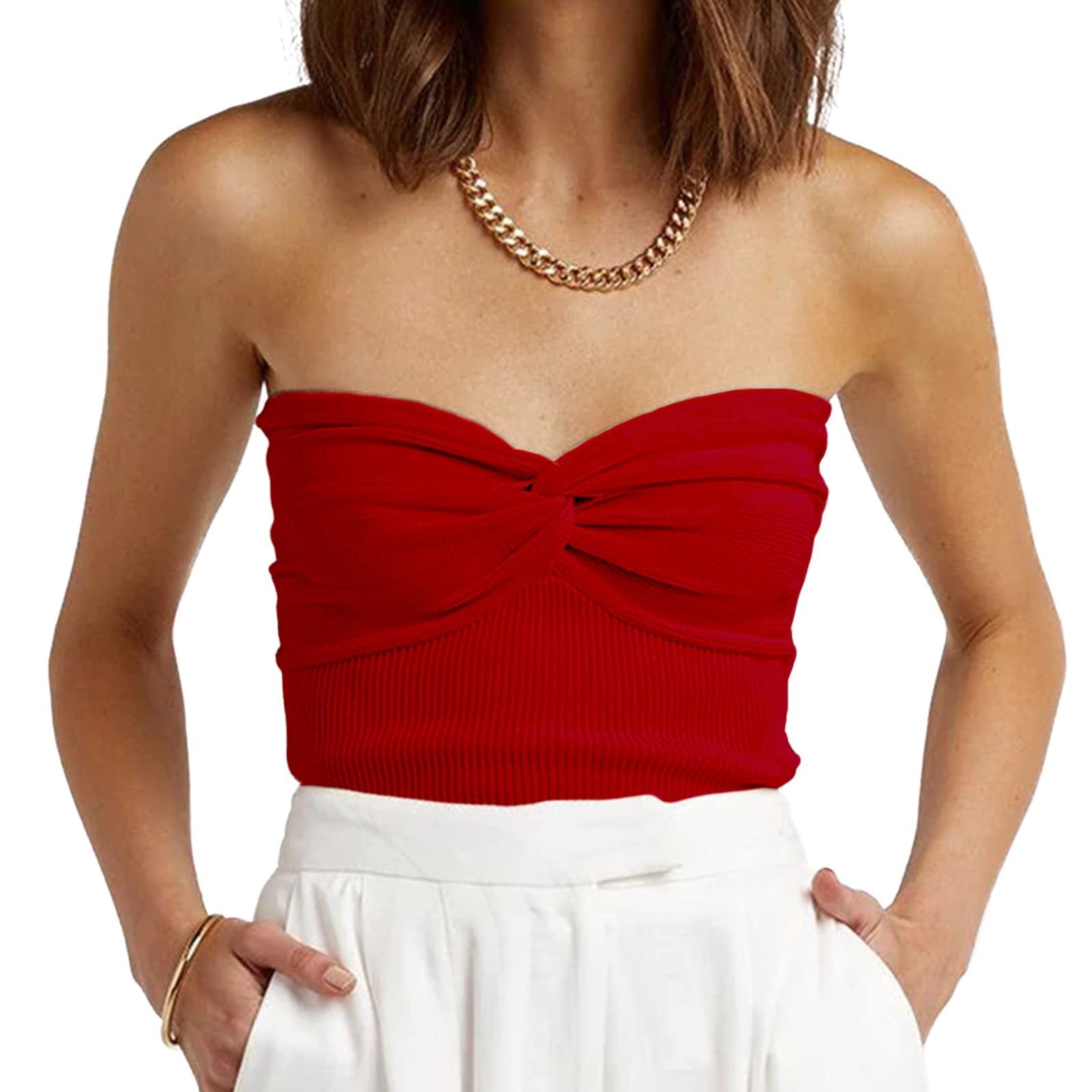 Solid color top-D452