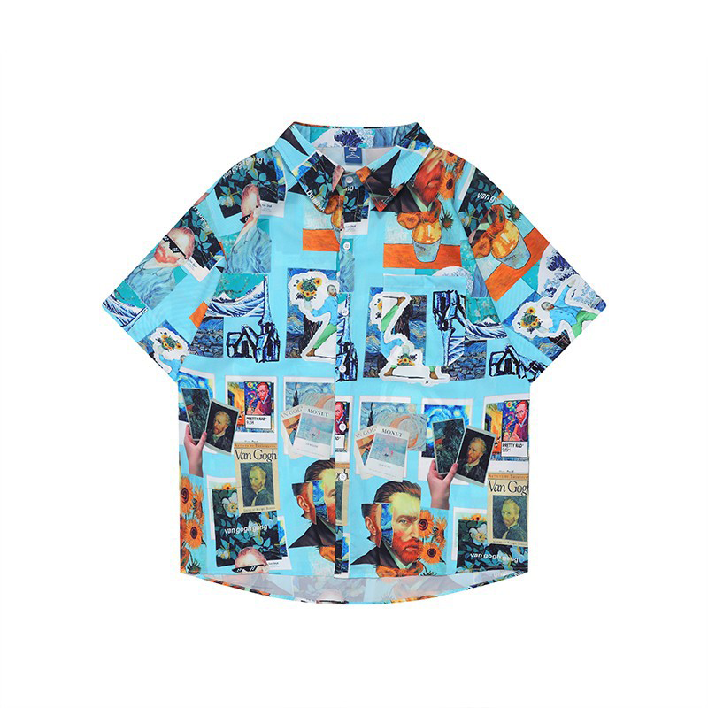 Vintage printed shirt-D457