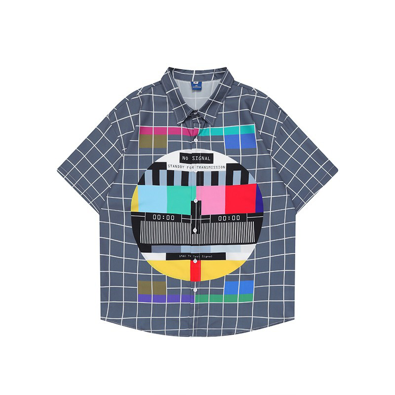 Vintage printed shirt-D458