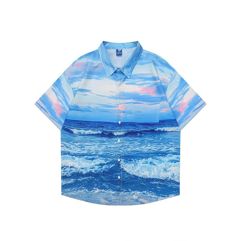 Vintage printed shirt-D458