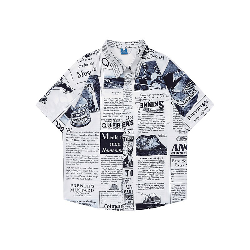 Vintage printed shirt-D458