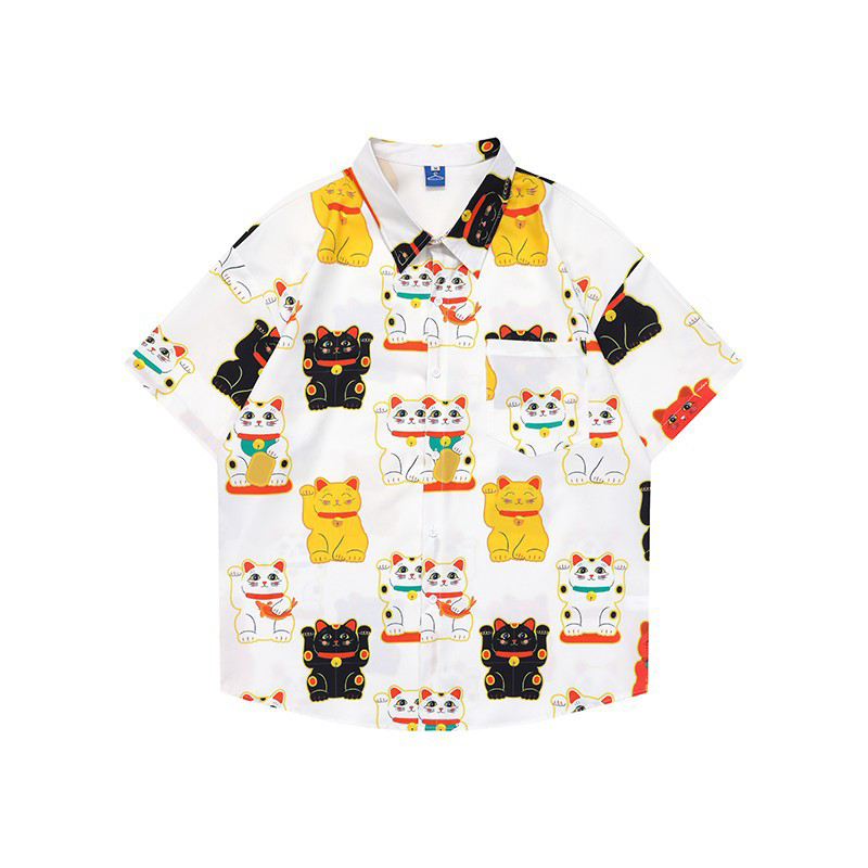 Vintage printed shirt-D458