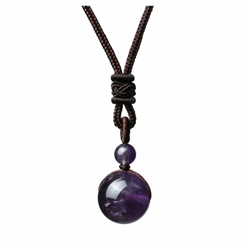 Natural stone necklace-D699