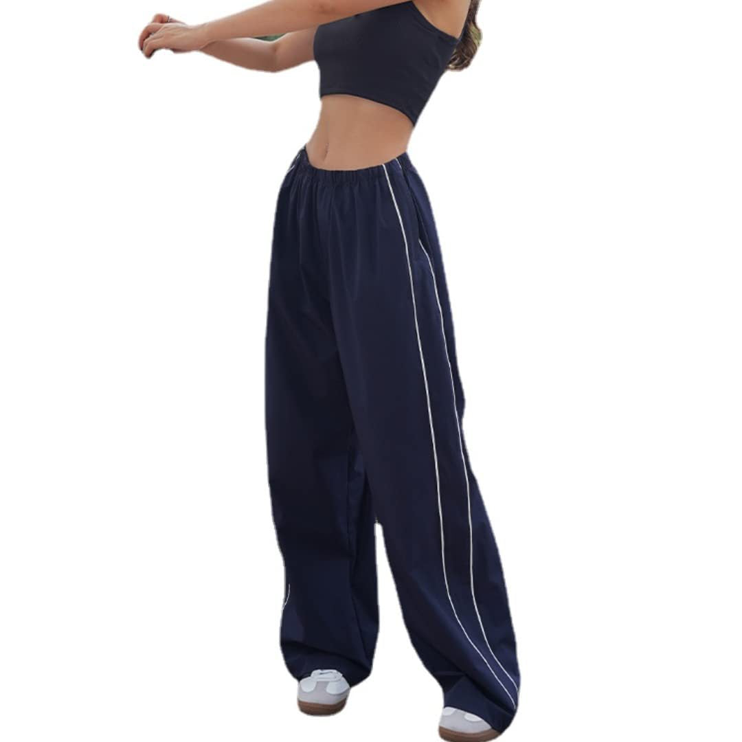 Oversize striped slacks-D320