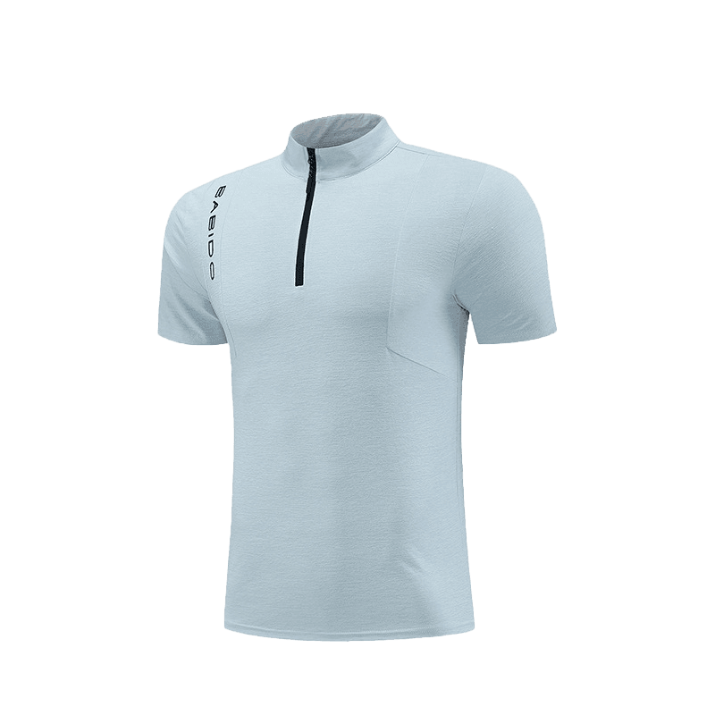 Stand-up collar sports short sleeves-D868