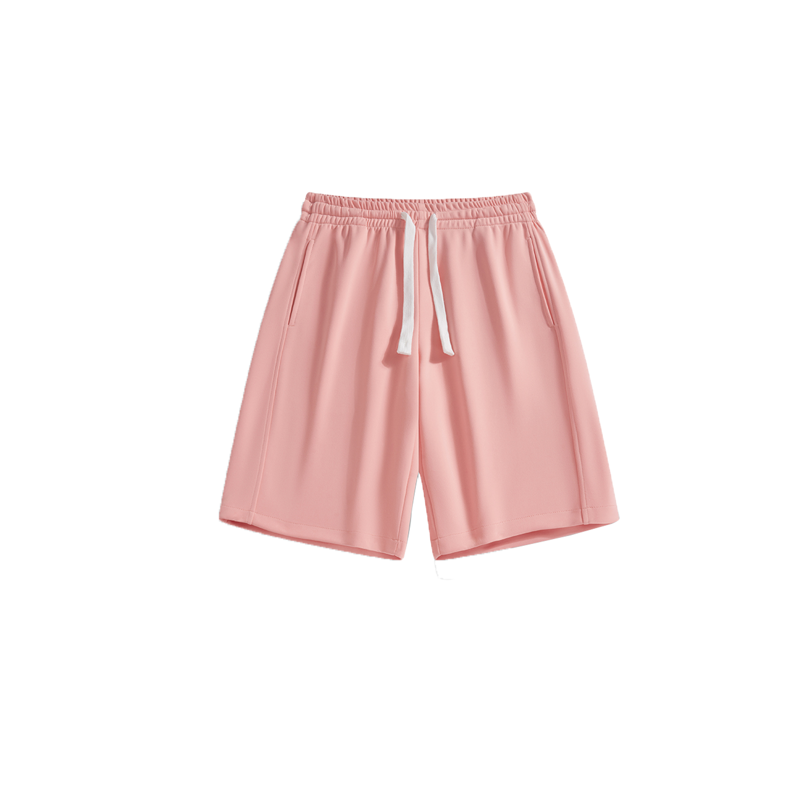 Solid color drawstring shorts-D2