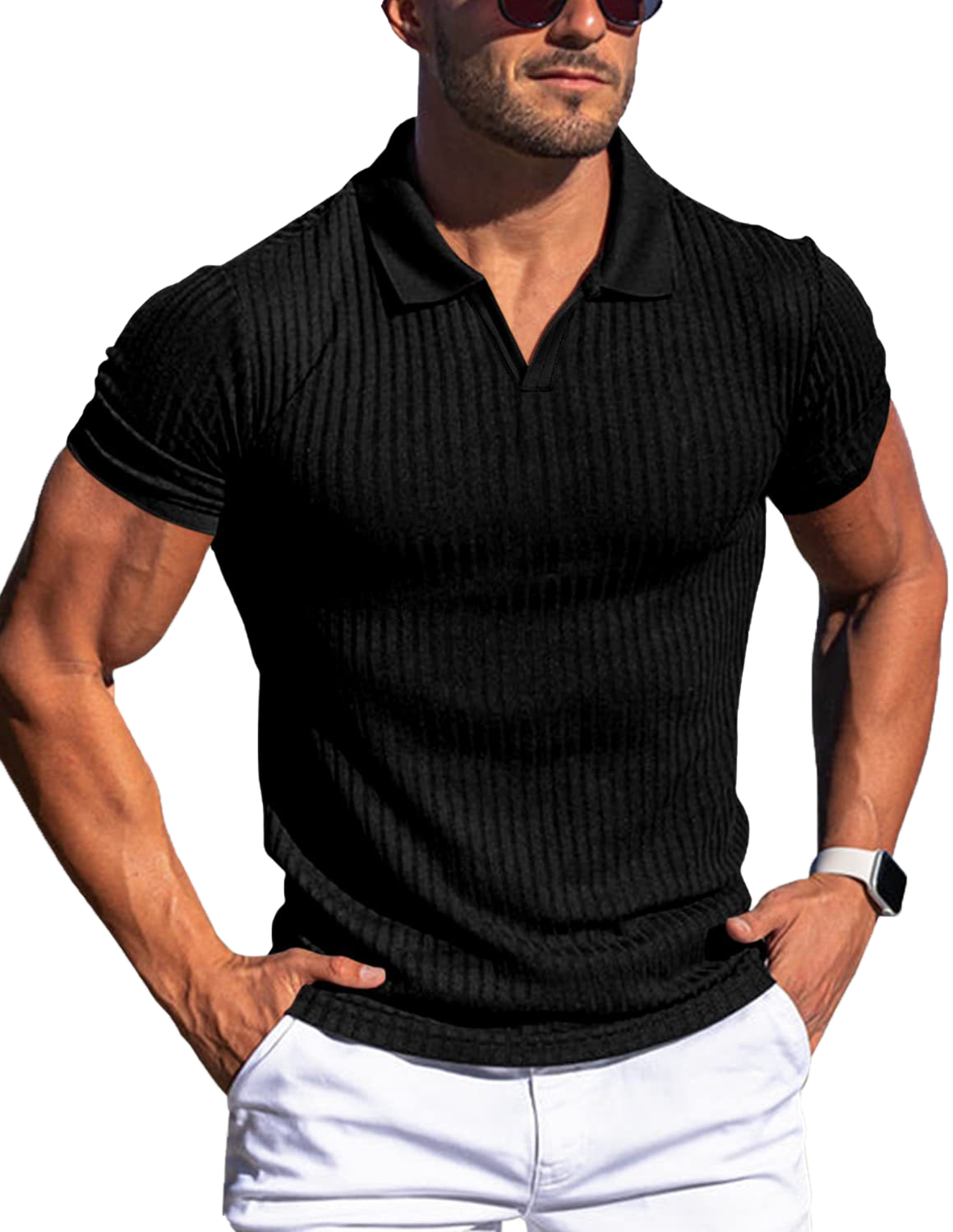 Business polo shirt fit-D196