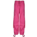 Wide-leg casual trousers-D402