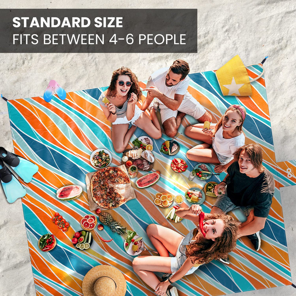 Extra large portable beach mat-D248
