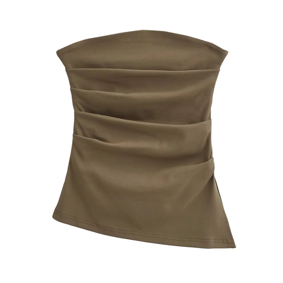 Sexy one-shoulder top-D747