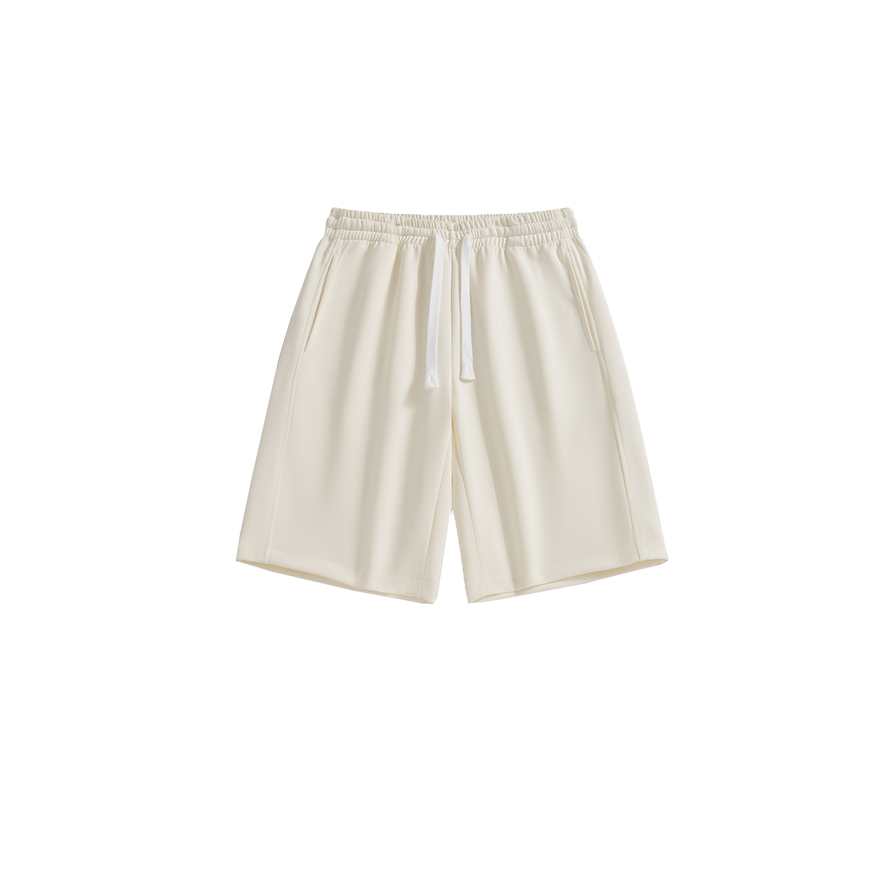 Solid color drawstring shorts-D2