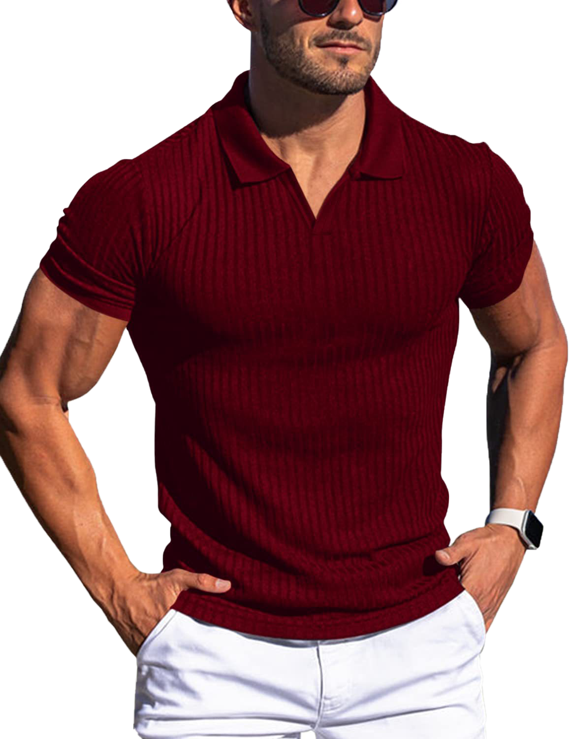 Business polo shirt fit-D196