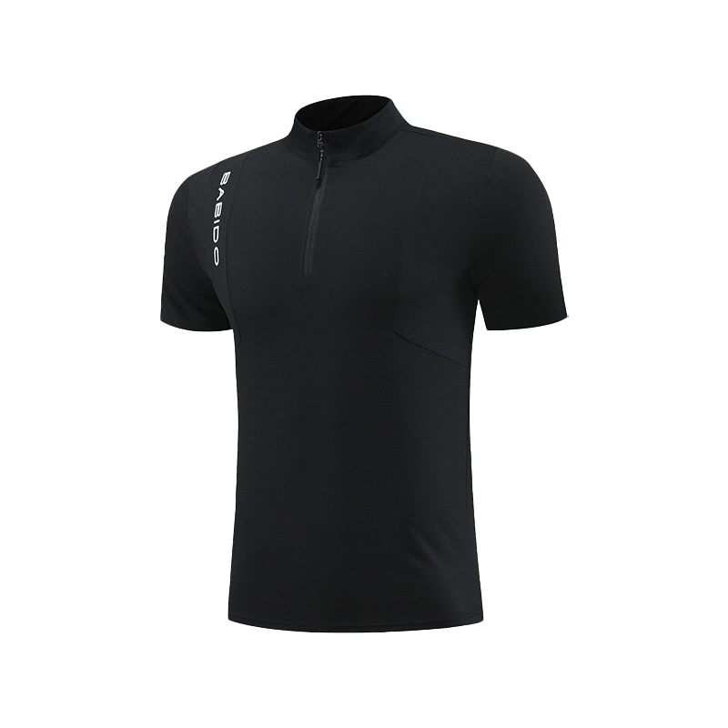 Stand-up collar sports short sleeves-D868