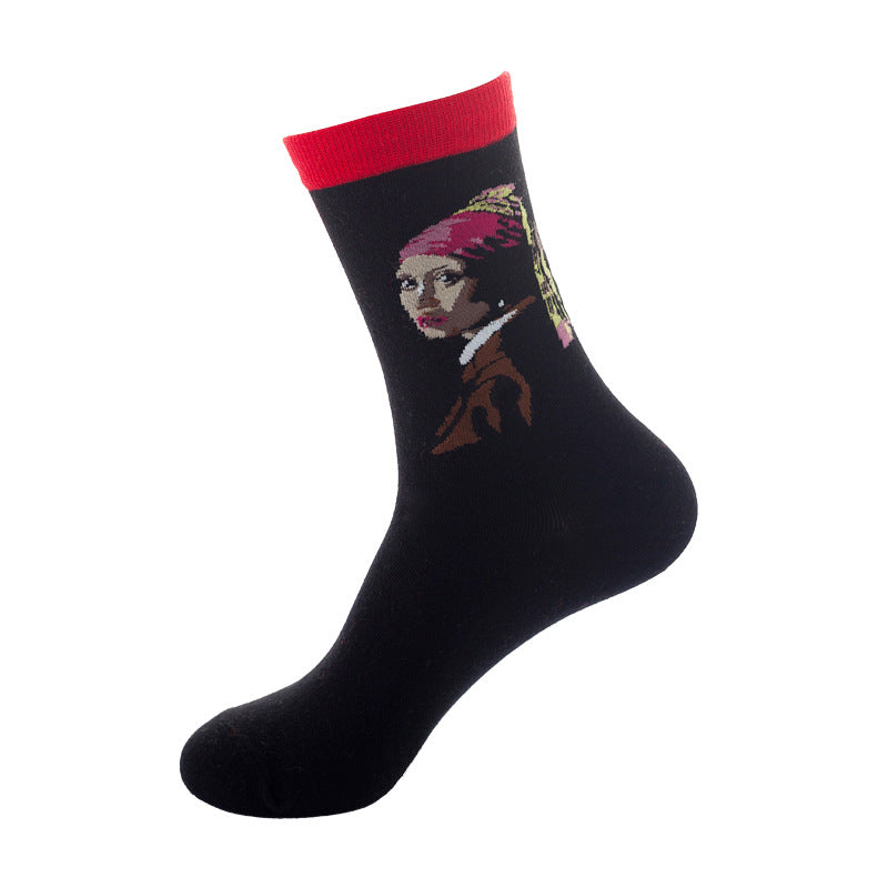 Cartoon mid-tube socks-D236