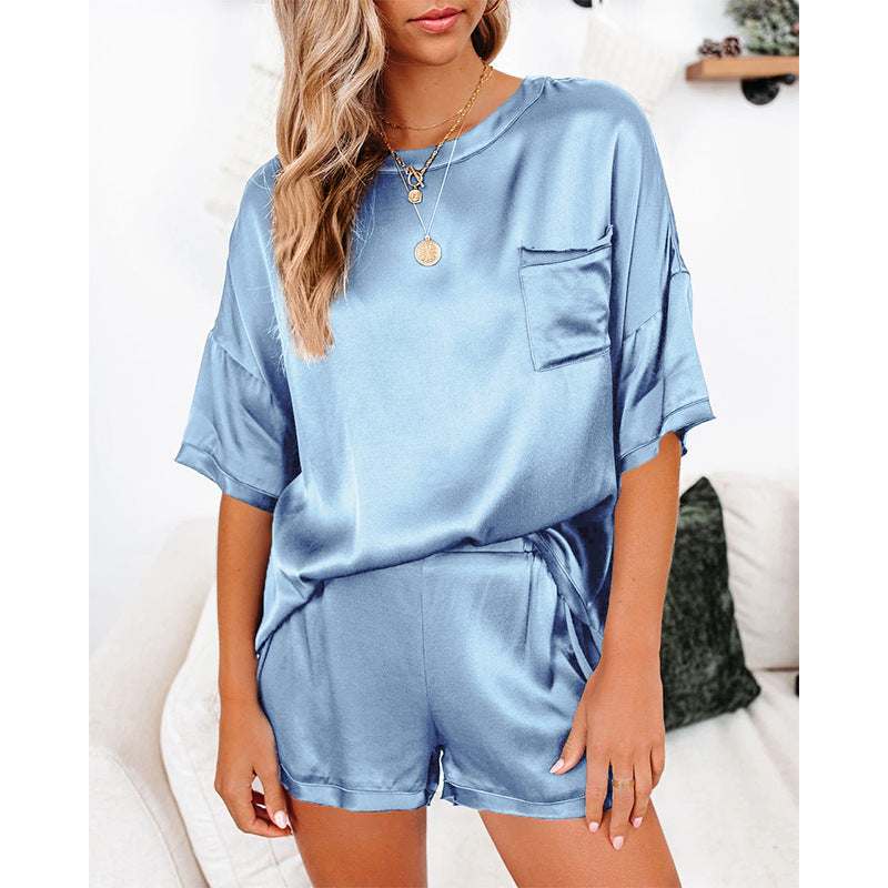 Solid color chiffon suit-D270