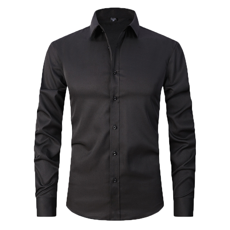 slim fit simple shirt-D190