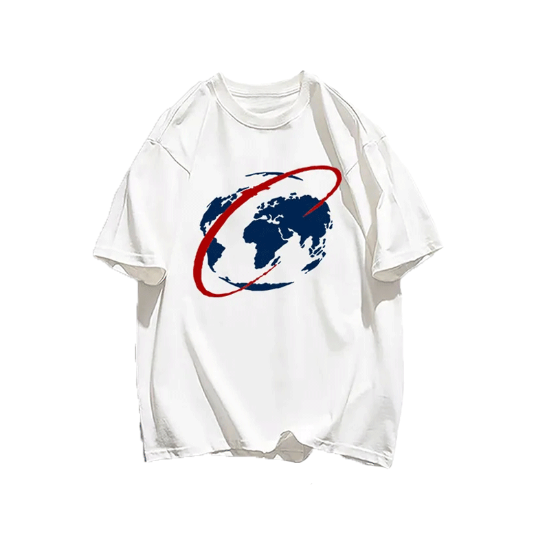 Earth pattern print TEE-D312