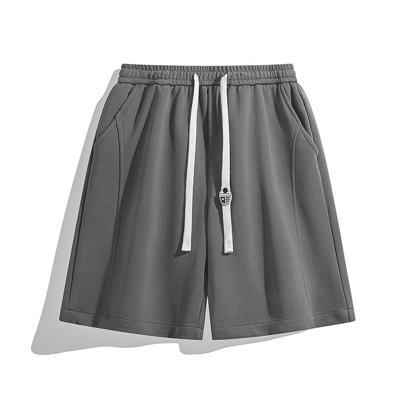 Basic drawstring shorts-D690