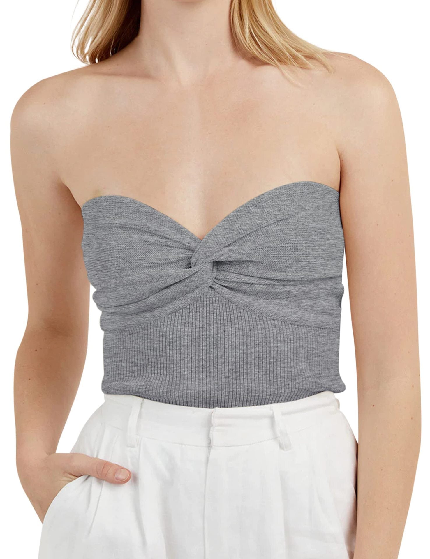 Solid color top-D452