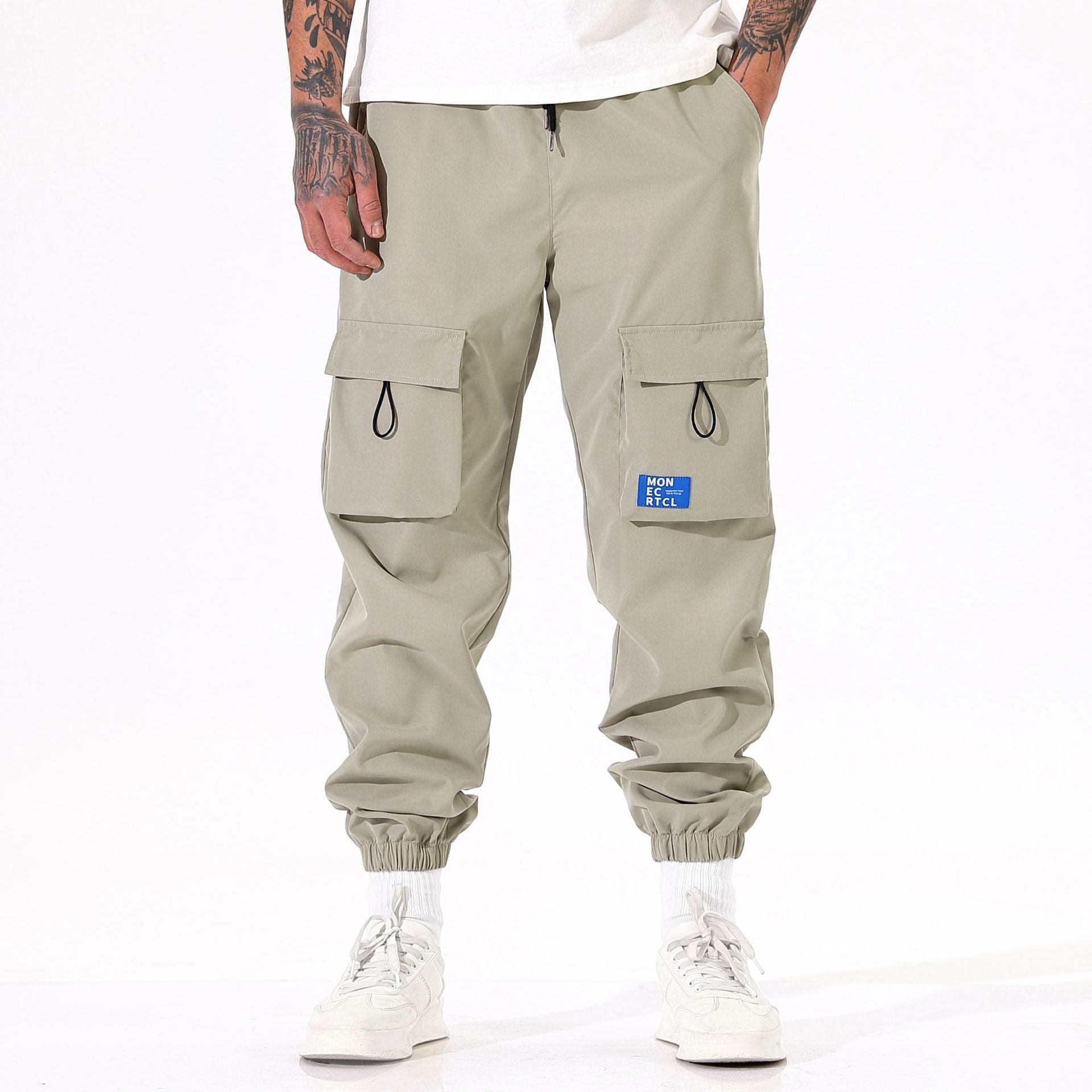 Multi-pocket cargo pants-D410