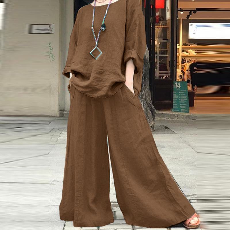 Solid color two piece suit-D839
