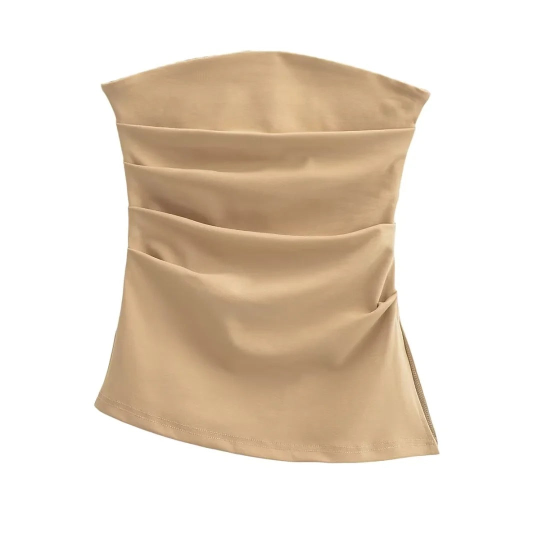 Sexy one-shoulder top-D747