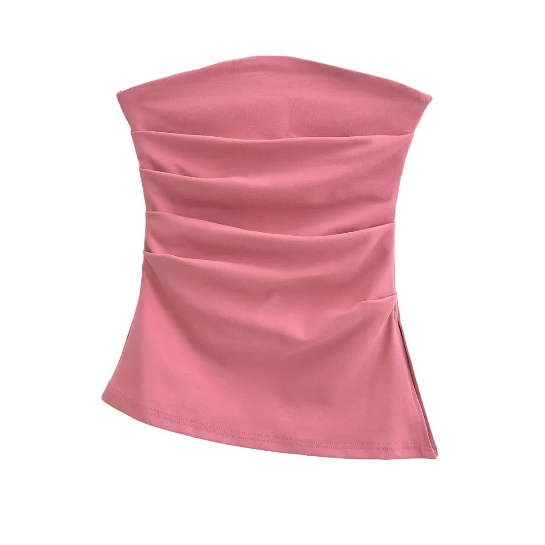 Sexy one-shoulder top-D747