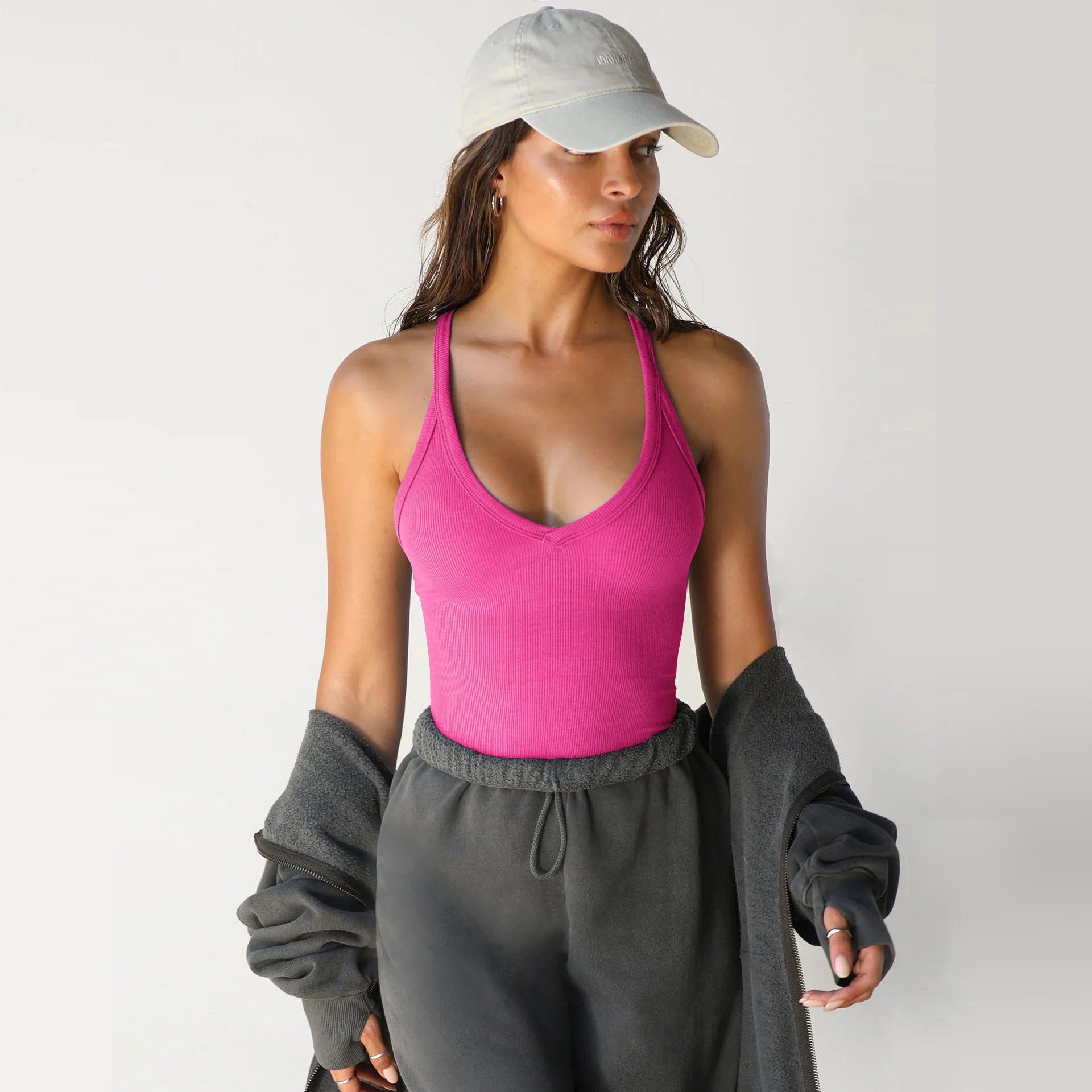 Knitted sexy vest-D450