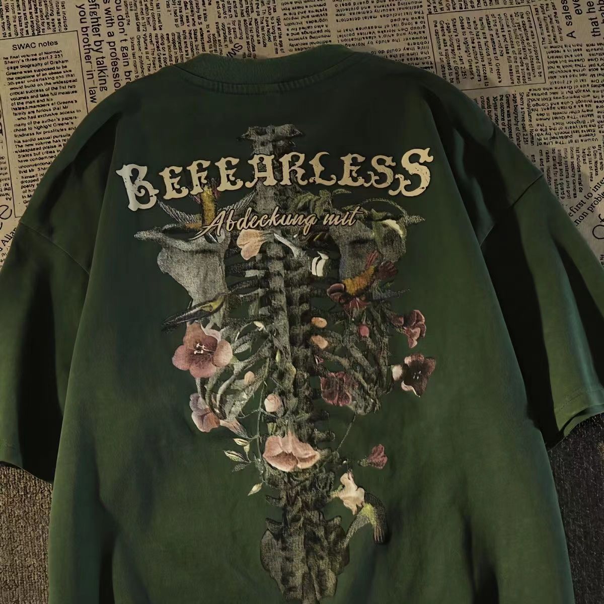 "CVVSO" Skull print TEE -D310