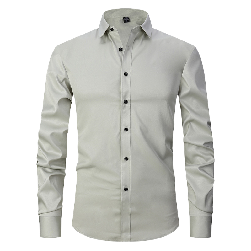 slim fit simple shirt-D190